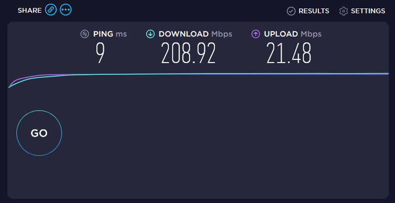 Speedtest durchführen