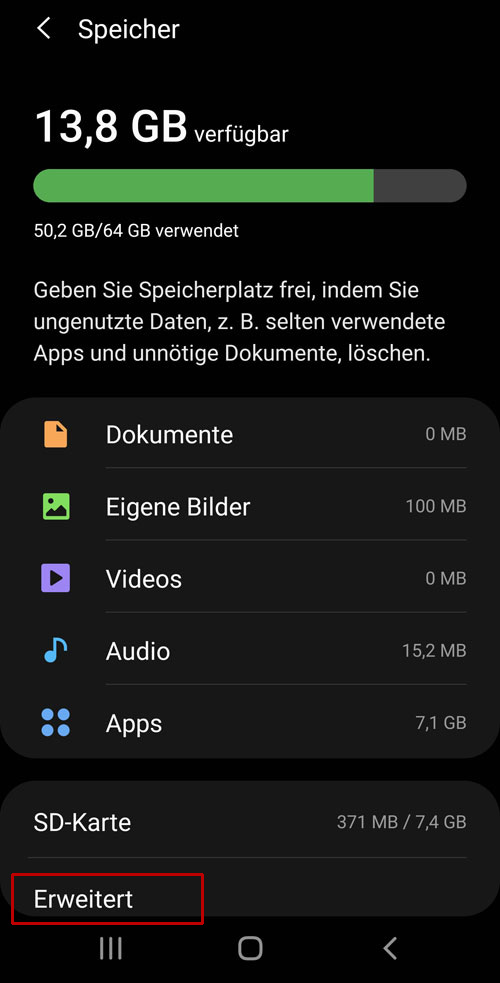 Android-Handy-Speicher-voll-Gerätewartung-3